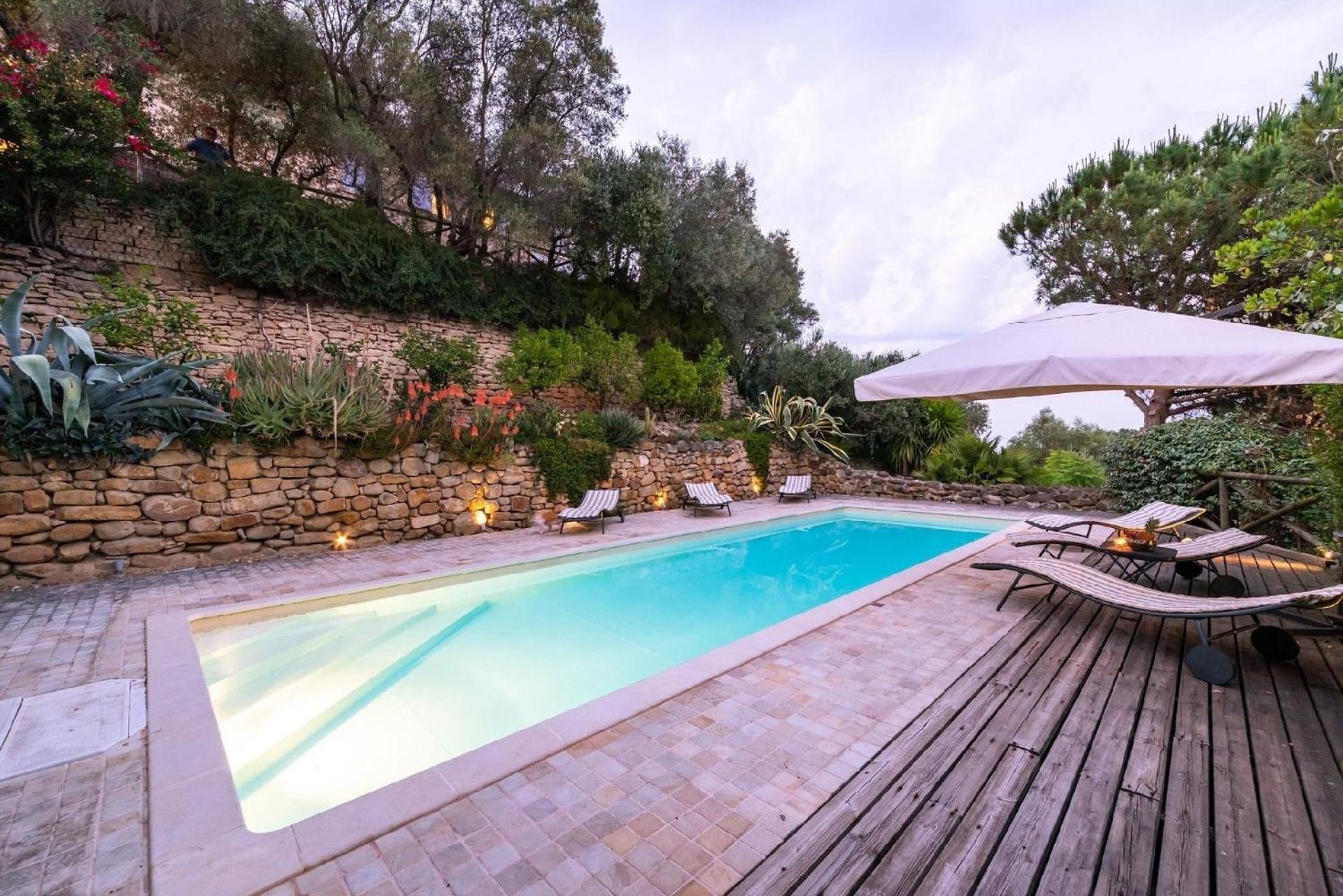 Meernahes Ferienhaus Casa Cantagallo Mit Pool Villa Fermo Exterior foto